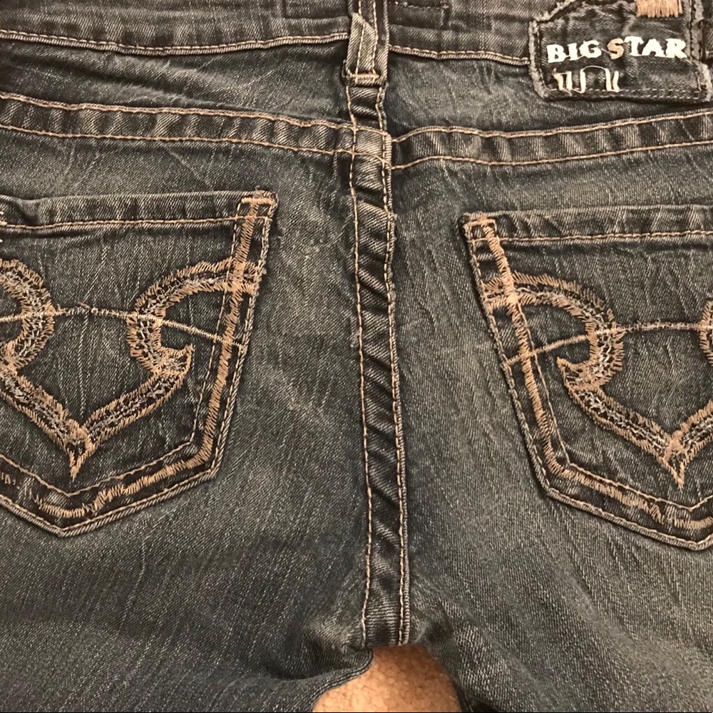 Big Star Casey K. Low rise stretch jeans, long